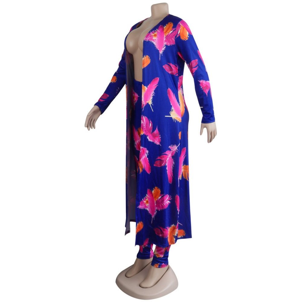 LAST 1! XXL Floral Maxi Cardigan and Leggings Set - Picture 8 of 8